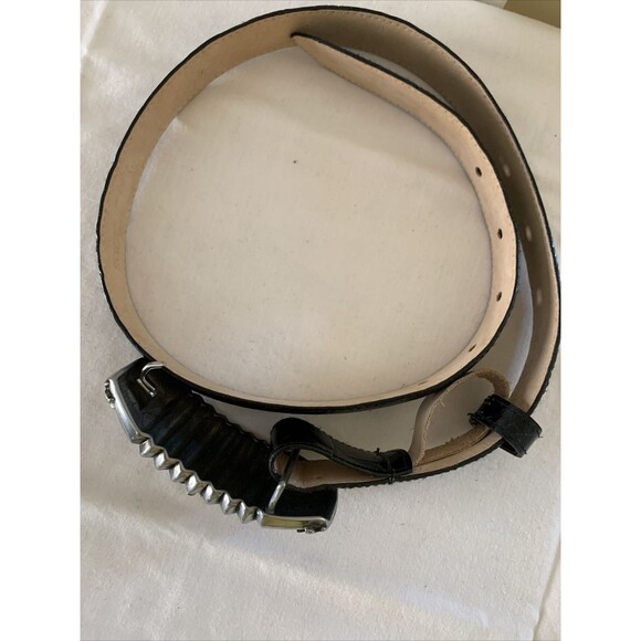 The Ben Amun/Isaac Manevitz luxury Black Leather Belt main image 5